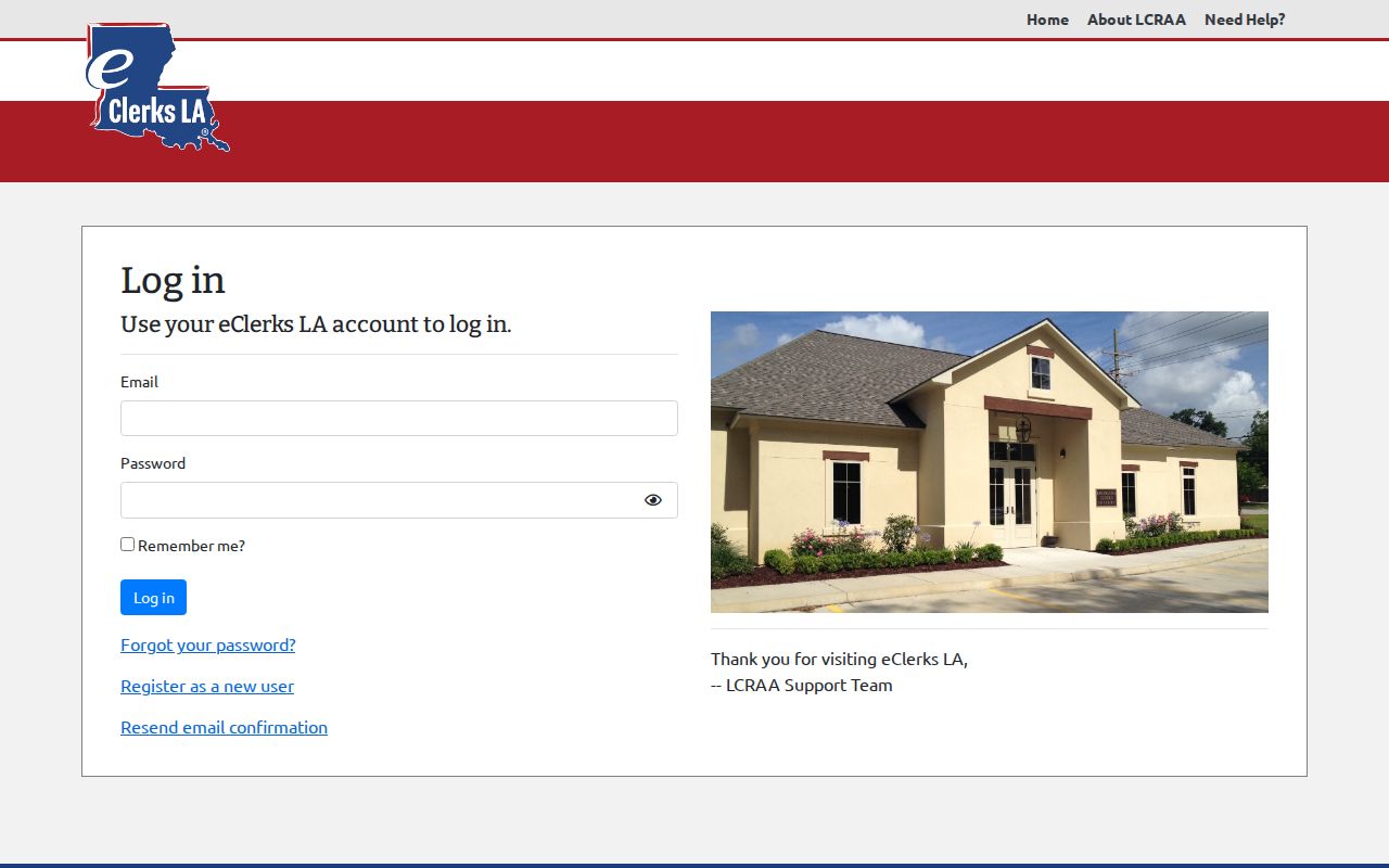 Louisiana court case search portal entry and sign-in boundary